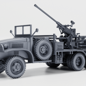 WW2 USA GMC-353 WITH BOFORS 40MM, 3D PRINTED, MANY SCALES AVAILABLE