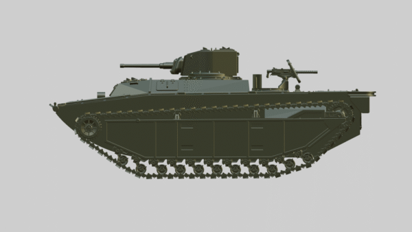 WW2 USA-LVT(A)-1 AMTRACK, 3D PRINTED, MANY SCALES AVAILABLE - Image 14