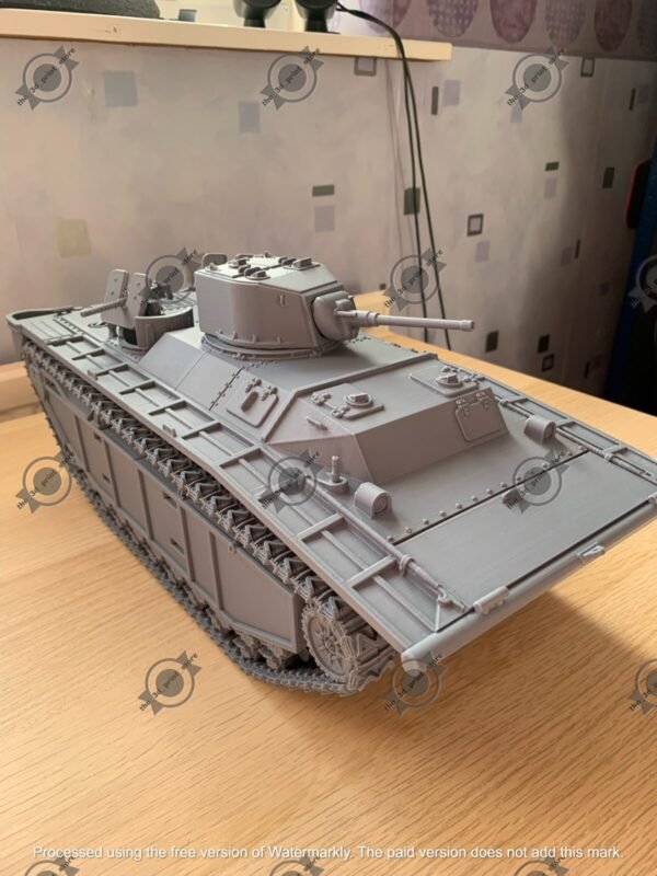 WW2 USA-LVT(A)-1 AMTRACK, 3D PRINTED, MANY SCALES AVAILABLE - Image 4