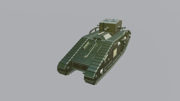 WW1 UK MEDIUM MARK B, (BRITISH EMPIRE) 3D PRINTED, MANY SCALES AVAILABLE - Image 3