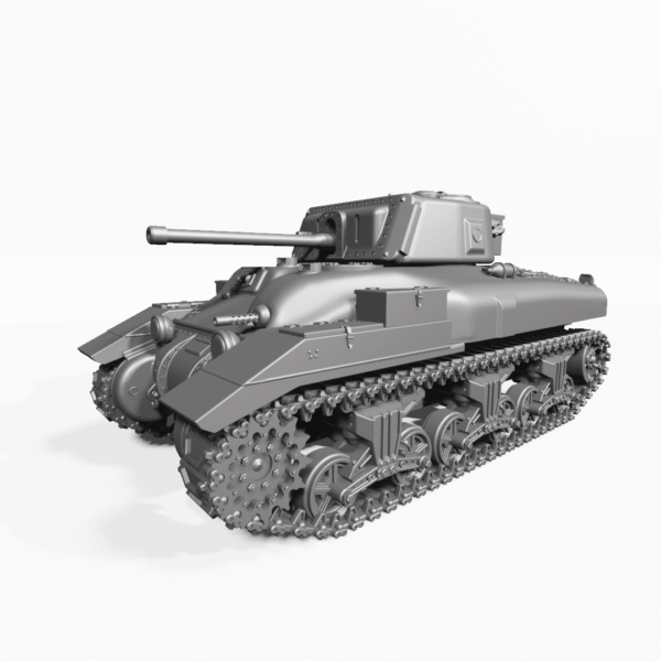 WW2 CANADA RAM MK.II (6-POUNDER) 3D PRINTED,MANY SCALES AVAILABLE