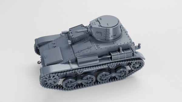 WW2 JAPAN TYPE 94 TANKETTE (EARLY) + TRAILER, 3D PRINTED, MANY SCALES AVAILABLE - Image 6