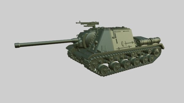 WW2 SOVIET ISU-122, 3D PRINTED, MANY SCALES AVAILABLE