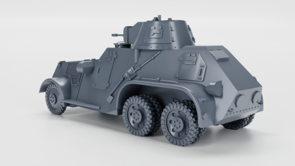 WW2 SWEDEN LANDSVERK L-180 (PANSARBIL M/41), 3D PRINTED, MANY SCALES AVAILABLE - Image 3
