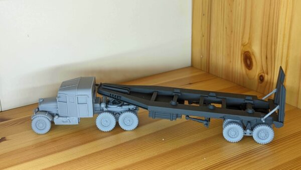 WW2 UK SCAMMELL PIONEER TANK TRANSPORTER, 3D PRINTED, MANY SCALES AVAILABLE