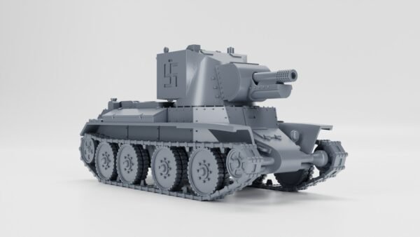 WW2 FINNISH LIGHT TANK BT-42, 3D PRINTED, MANY SCALES AVAILABLE - Image 4
