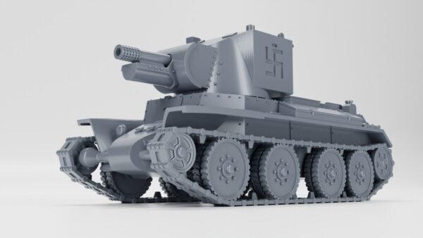 WW2 FINNISH LIGHT TANK BT-42, 3D PRINTED, MANY SCALES AVAILABLE