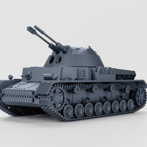 WW2 GERMAN FLAKPANZER IV "KUGELBLITZ" , 3D PRINTED, MANY SCALES AVAILABLE