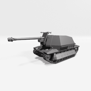 WW2 GERMAN PAK 40 AUF PANZERKAMPFWAGEN 737 FCM,3D PRINTED, MANY SCALES AVAILABLE