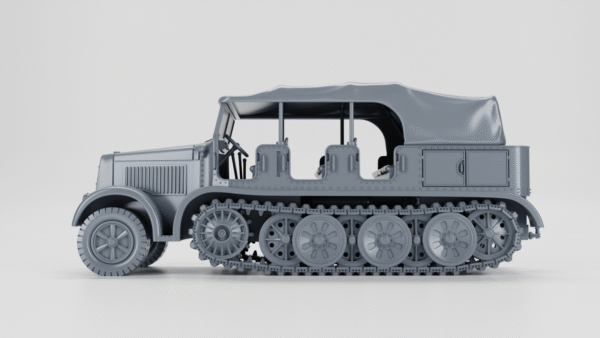 WW2 GERMAN SD.KFZ.8 DB9 ZUGKRAFTWAGEN 12T, 3D PRINTED, MANY SCALES AVAILABLE - Image 5