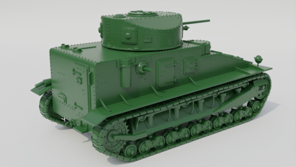 WW2 UK VICKERS MEDIUM TANK MK.I,3D PRINTED, MANY SCALES AVAILABLE - Image 4