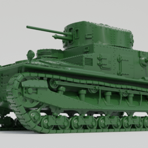 WW2 UK VICKERS MEDIUM TANK MK.I,3D PRINTED, MANY SCALES AVAILABLE