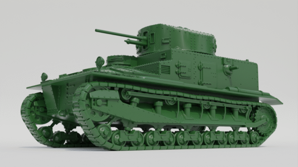 WW2 UK VICKERS MEDIUM TANK MK.I,3D PRINTED, MANY SCALES AVAILABLE