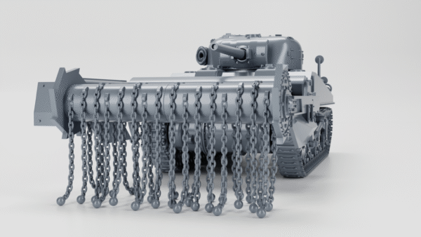 WW2 USA SHERMAN M4A4 CRAB, 3D PRINTED, MANY SCALES AVAILABLE - Image 14