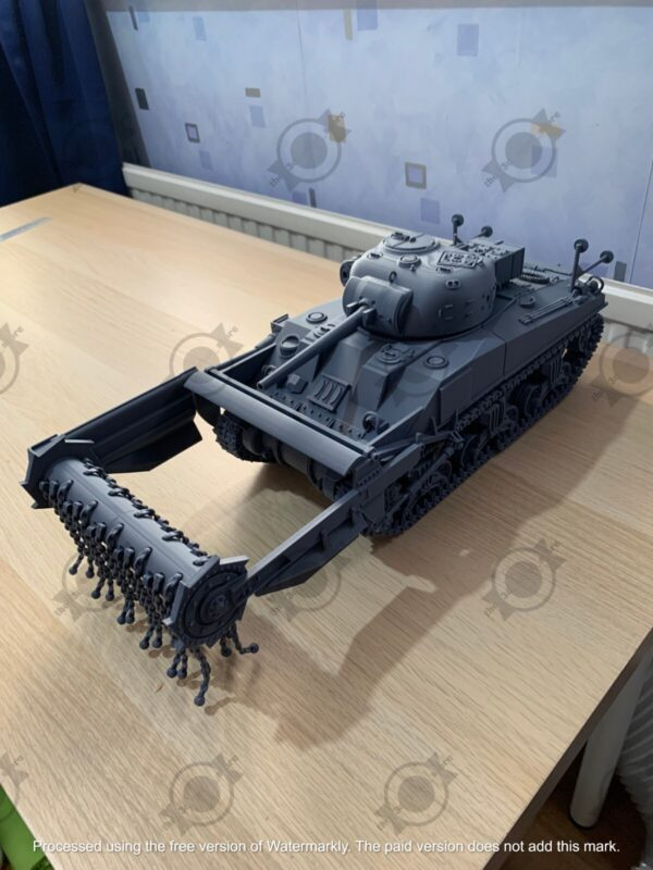 WW2 USA SHERMAN M4A4 CRAB, 3D PRINTED, MANY SCALES AVAILABLE - Image 5