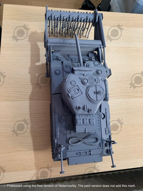 WW2 USA SHERMAN M4A4 CRAB, 3D PRINTED, MANY SCALES AVAILABLE - Image 8