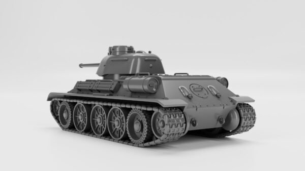 WW2 USSR  T-34/76 TANK(MODEL 1943) 3D PRINTED, MANY SCALES AVAILABLE - Image 4