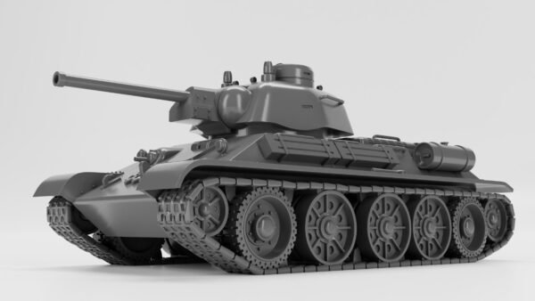WW2 USSR  T-34/76 TANK(MODEL 1943) 3D PRINTED, MANY SCALES AVAILABLE
