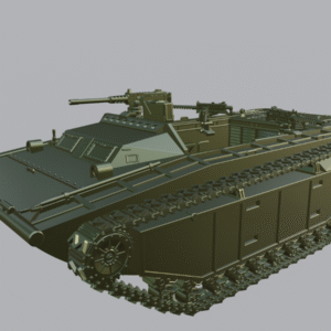 1/35 WW2 USA LVT-2 WATER BUFFALO (Amphibious, US), 3D PRINTED-LARGE MODEL