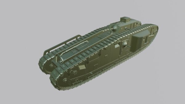 WW1 UK MARK VIII LIBERTY TANK, 3D PRINTED, MANY SCALES AVAILABLE - Image 3