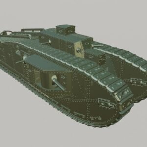 WW1 UK MARK VIII LIBERTY TANK, 3D PRINTED, MANY SCALES AVAILABLE