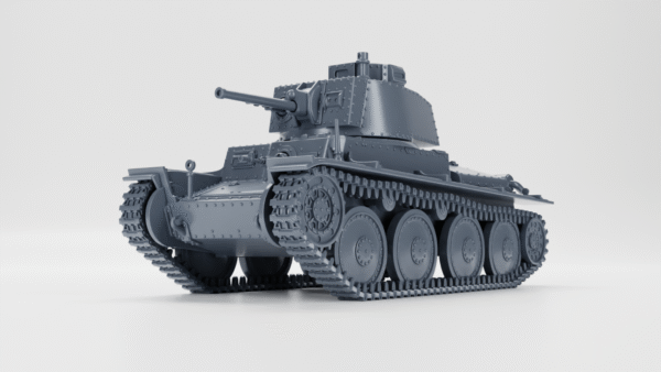 WW2 CZECH LIGHT TANK CKD LT Vz.38 (Skoda) , 3D PRINTED, MANY SCALES AVAILABLE - Image 3
