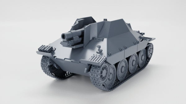 WW2 GERMAN SIG 33/2 (SF) AUF JAGDPANZER 38T, 3D PRINTED, MANY SCALES AVAILABLE
