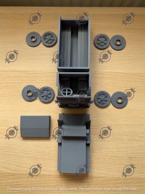 WW2 ITALT Fiat SPA CL-39 TRUCK, 3D PRINTED, MANY SCALES AVAILABLE - Image 11