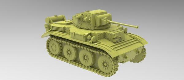 WW2 UK TETRARCH LIGHT TANK MK.VII (A17), 3D PRINTED, MANY SCALES AVAILABLE - Image 4