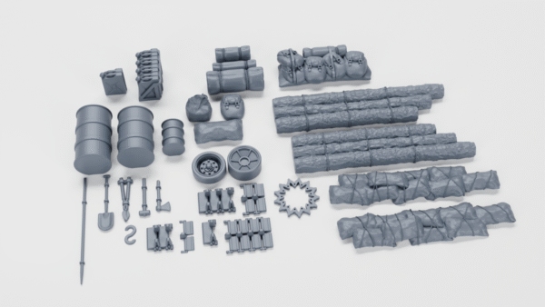 WW2 USA STOWAGE FOR SHERMAN TANKS, 3D PRINTED, MANY SCALES AVAILABLE