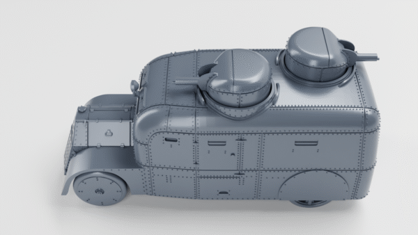 WW1 CZECH SKODA-FIAT TORINO ARMORED CAR, 3D PRINTED, MANY SCALES AVAILABLE - Image 6