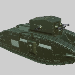 WW1 UK MEDIUM MARK B ''WHIPPET'' 3D PRINTED, MANY SCALES AVAILABLE