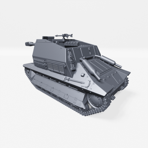 WW2 GERMAN GEPANZERTE SELBSTFAHRLAFETTE FCM, 3D PRINTED, MANY SCALES AVAILABLE - Image 3