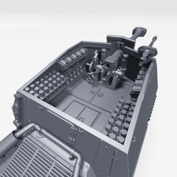WW2 GERMAN GEPANZERTE SELBSTFAHRLAFETTE FCM, 3D PRINTED, MANY SCALES AVAILABLE - Image 4