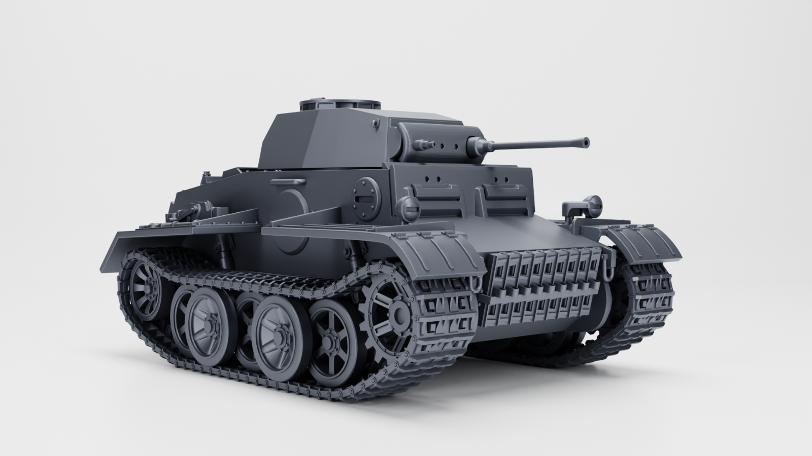 WW2 GERMAN PANZER II AUSF.J, 3D PRINTED, MANY SCALES AVAILABLE