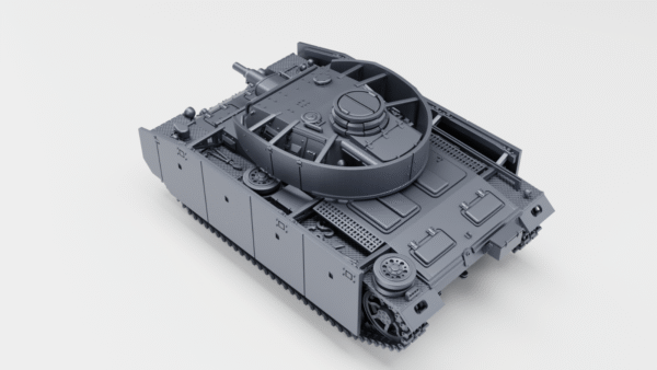 WW2 GERMAN PANZER III AUSF N,3D PRINTED, MANY SCALES AVAILABLE - Image 3