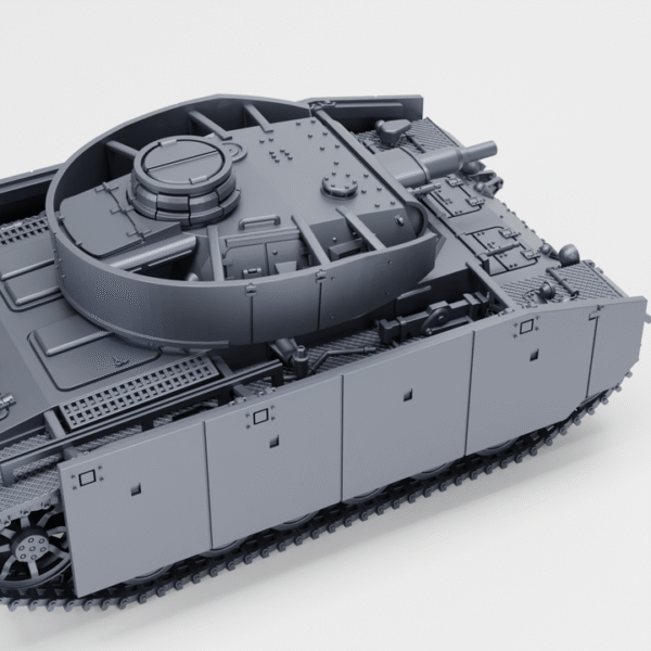 WW2 GERMAN PANZER III AUSF N,3D PRINTED, MANY SCALES AVAILABLE - Image 7