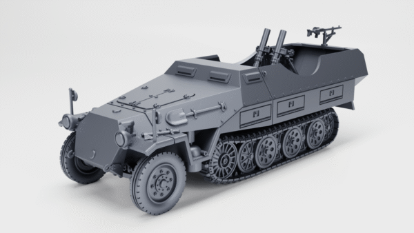 WW2 GERMAN SD.KFZ 251 AUSF.D, GRANATWEFER 42, 3D PRINTED, MANY SCALES AVAILABLE