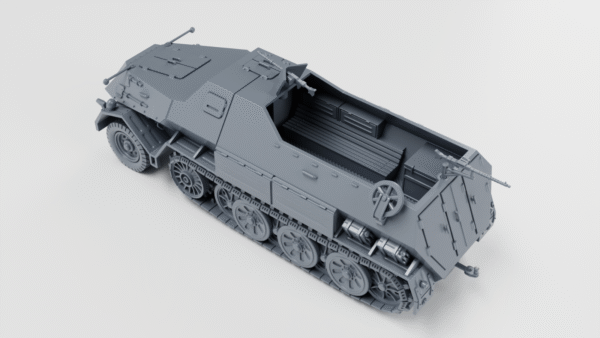 WW2 GERMAN SD.KFZ.8 DB10 GEPANZERTE 12T, 3D PRINTED, MANY SCALES AVAILABLE - Image 3