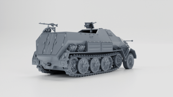 WW2 GERMAN SD.KFZ.8 DB10 GEPANZERTE 12T, 3D PRINTED, MANY SCALES AVAILABLE - Image 6