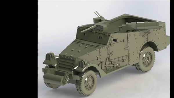 WW2 USA M3 SCOUT CAR, 3D PRINTED, MANY SCALES AVAILABLE - Image 11