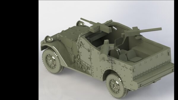WW2 USA M3 SCOUT CAR, 3D PRINTED, MANY SCALES AVAILABLE - Image 12