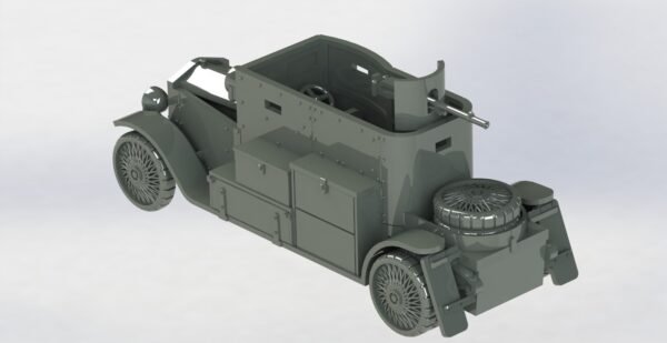 WW1 AUSTRO-HUNGARY MINEVRA ARMOURED CAR, 3D PRINTED, MANY SCALES AVAILABLE - Image 3