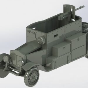 WW1 AUSTRO-HUNGARY MINEVRA ARMOURED CAR, 3D PRINTED, MANY SCALES AVAILABLE