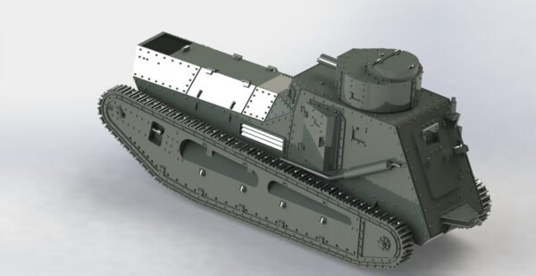 WW1 GERMAN LEICHTER KAMPFWAGEN II (LKII)  , 3D PRINTED, MANY SCALES AVAILABLE - Image 3