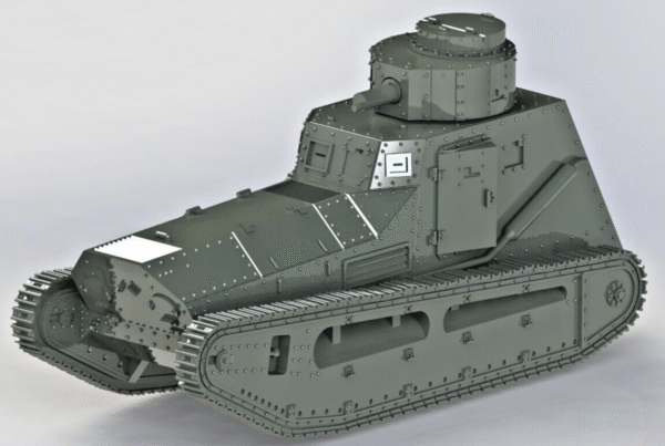WW1 GERMAN LEICHTER KAMPFWAGEN II (LKII)  , 3D PRINTED, MANY SCALES AVAILABLE