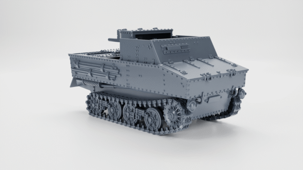 WW2 BELGIUM TANK HUNTER VICKERS T13 B1 3D PRINTED, MANY SCALES AVAILABLE - Image 5