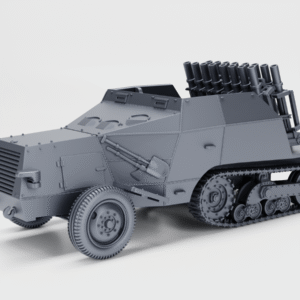 WW2 GERMAN HALF-TRACK S307 (F) REIHENWERFER, 3D PRINTED, MANY SCALES AVAILABLE