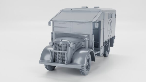 WW2 UK AUSTIN K2Y 2-TON 4x2 AMBULANCE, 3D PRINTED, MANY SCALES AVAILABLE - Image 4