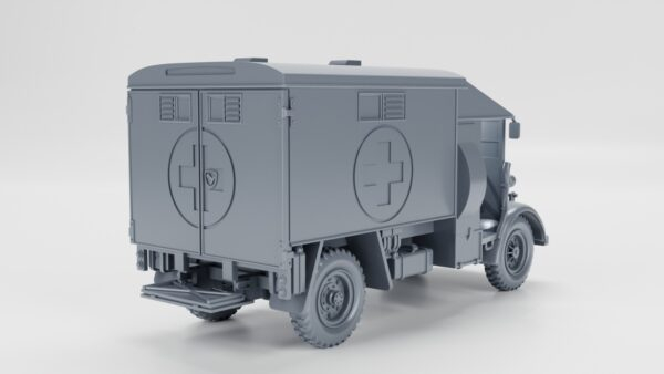 WW2 UK AUSTIN K2Y 2-TON 4x2 AMBULANCE, 3D PRINTED, MANY SCALES AVAILABLE - Image 5